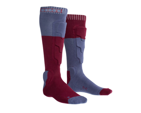 ION MTB Shin Protection BD Socks Combat Red