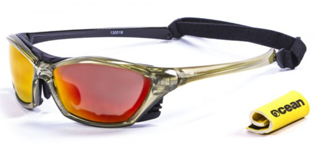 Ocean Lake Garda Polarised Sunglasses - Green with Revo Lens