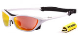 Ocean Lake Garda Polarised Sunglasses - Shiny White with Revo lens